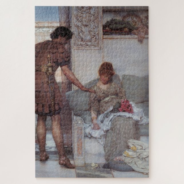 Stille Begrüßung (von Lawrence Alma-Tadema) (Vertikal)