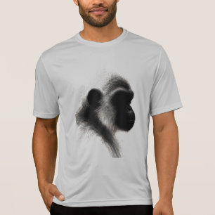 Stille Beobachter-Primate-Kohle-Studie T-Shirt