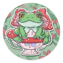 Stille Beurteilung - Niedlicher Frosch-Kernstich
