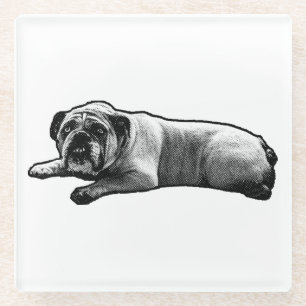 Stille Bulldog Pause Glasuntersetzer