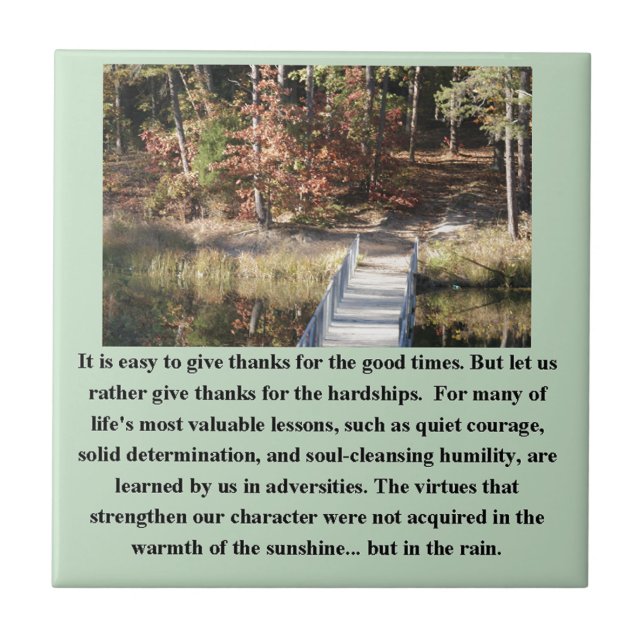 Stille Courage Inspiration Fliese (Vorderseite)