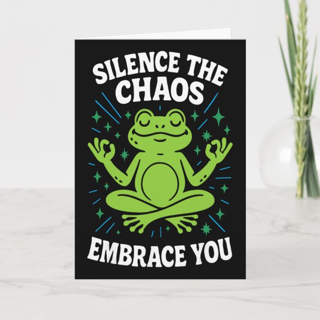Stille den Chaos, Umarme dich Geistige Präsenz Bew Karte (Vorderseite)