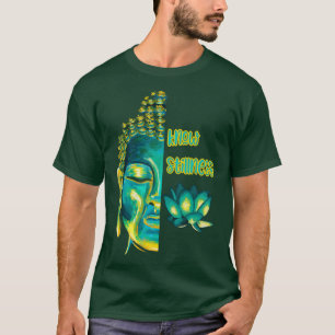 Stille des Erkennens vermittelt Buddha Head Lotus  T-Shirt