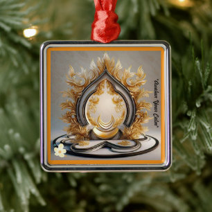 "Stille des Seins" Ornament Aus Metall