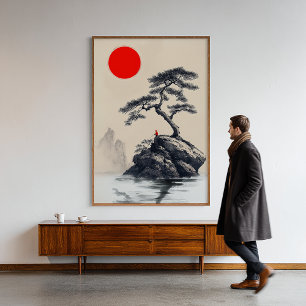 Stille Einsamkeit - Farbenwelt Kunst - Zen-Dekorat Fotodruck