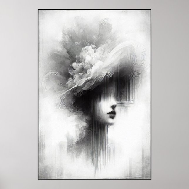 Stille Eleganz Abstract Poster (Vorne)