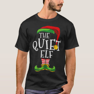 Stille Elf Matching Familie Weihnachten Funny Paar T-Shirt