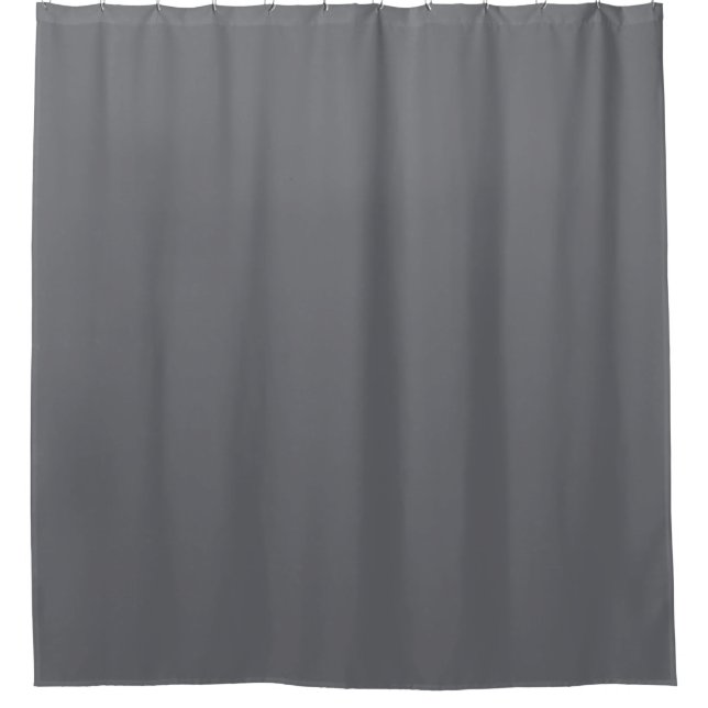 Stille Farbe von grauem Vollfarbendruck, neutral Duschvorhang (Vorderseite)