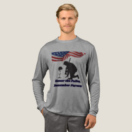 Stille Felder der Ehre grau Tri-Blend Shirt