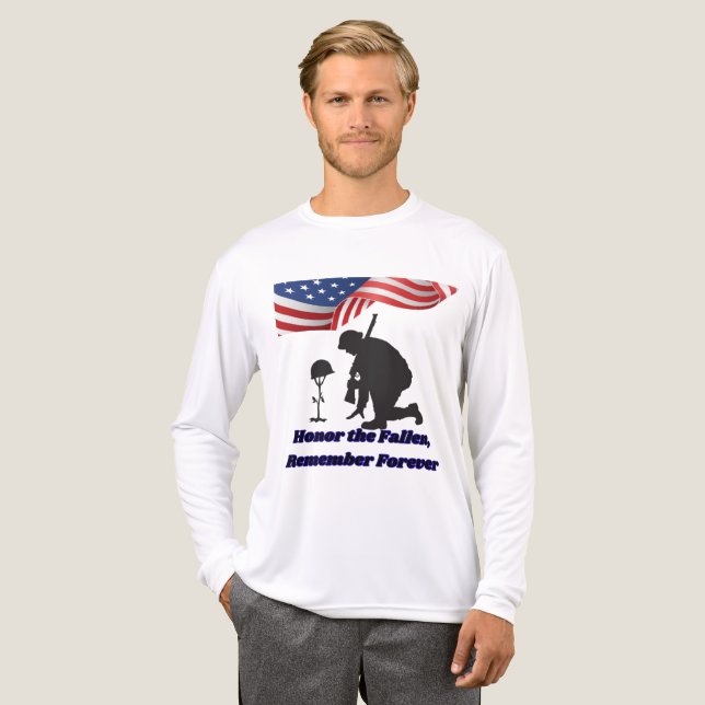 Stille Felder der Ehre weiß Tri-Blend Shirt (Vorderseite komplett)