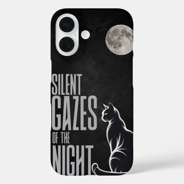 "Stille Gazes of the Night Dark Night iPhone Case (Rückseite)