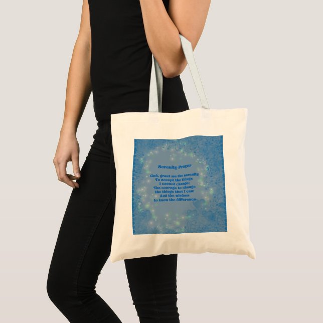 Stille Gebet Herz Inspiration Tragetasche (Vorderseite (Produkt))