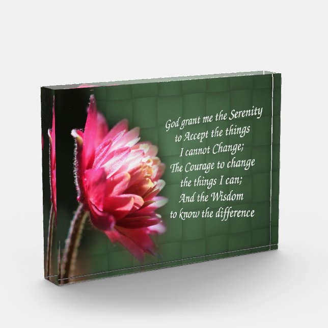 Stille Gebet Inspiration Blume Fotoblock (Links)