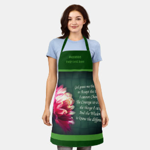 Stille Gebet Inspiration Blume Personalisiert Schürze