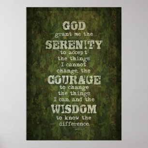 Stille Gebete: Grunge, Camouflage, Erholung Poster