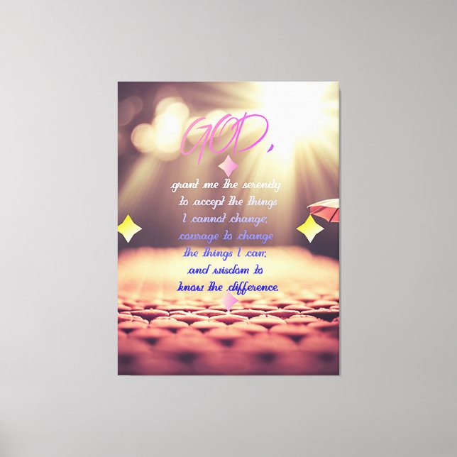Stille Gebete mit Inspirierend Christlicher Kunst Leinwanddruck (Vorderseite)