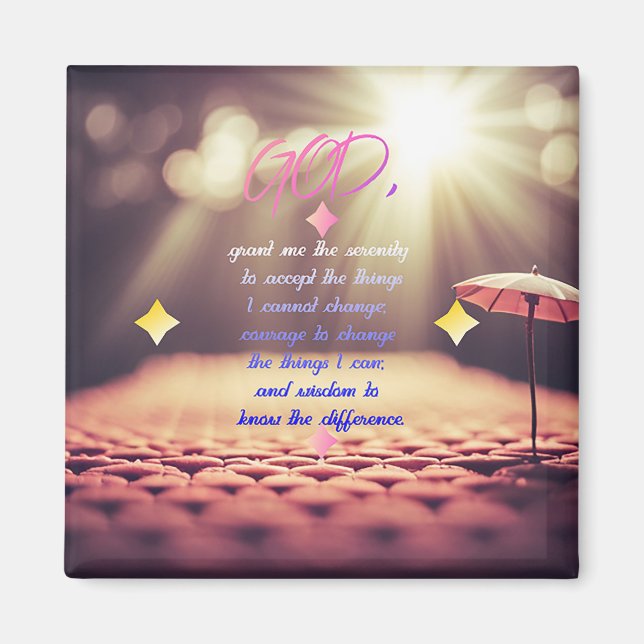 Stille Gebete mit Inspirierend Christlicher Kunst Magnet (Vorne)