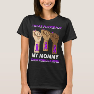 Stille Hand ich trage Lila für meine Mami im Inlan T-Shirt
