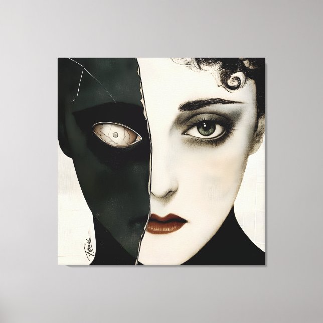 Stille Hölle - Dunkle Kunst auf Leinwand (Vorderseite)