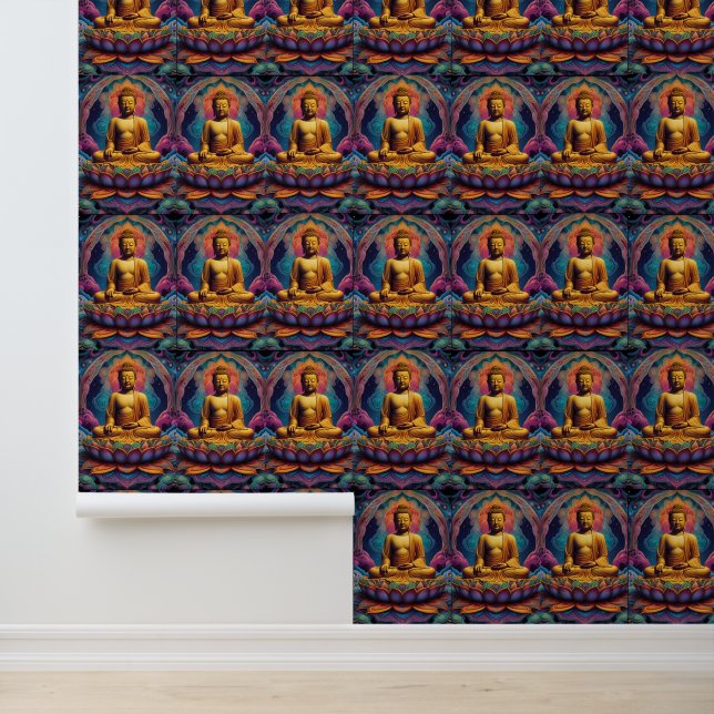 Stille in der Stille: Klassischer Buddha Tapete (Anwendung)