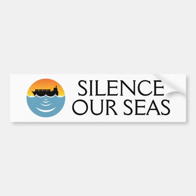 Stille in unseren Meeren Autoaufkleber (Vorne)