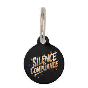 Stille ist Compliance Fett Design für Kultur Haustiermarke