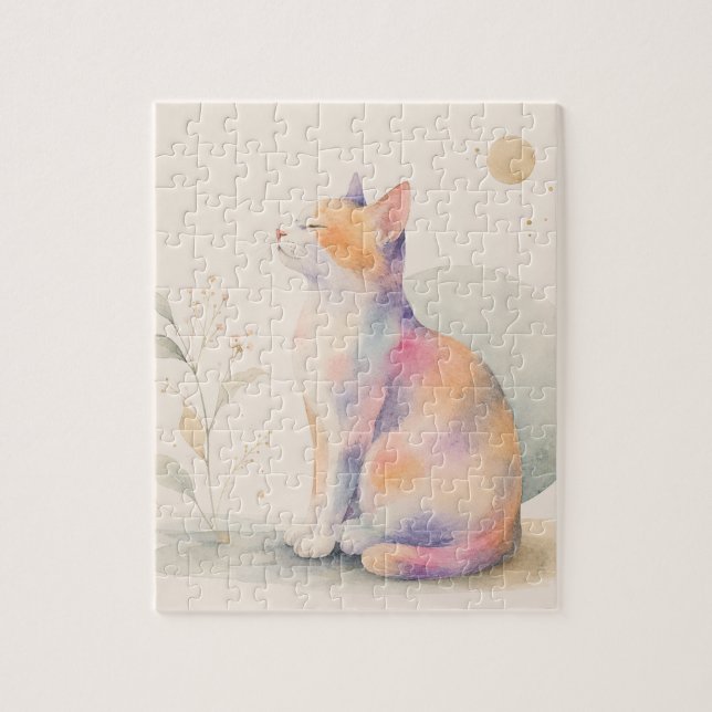Stille Katze im Mondlicht (Vertikal)