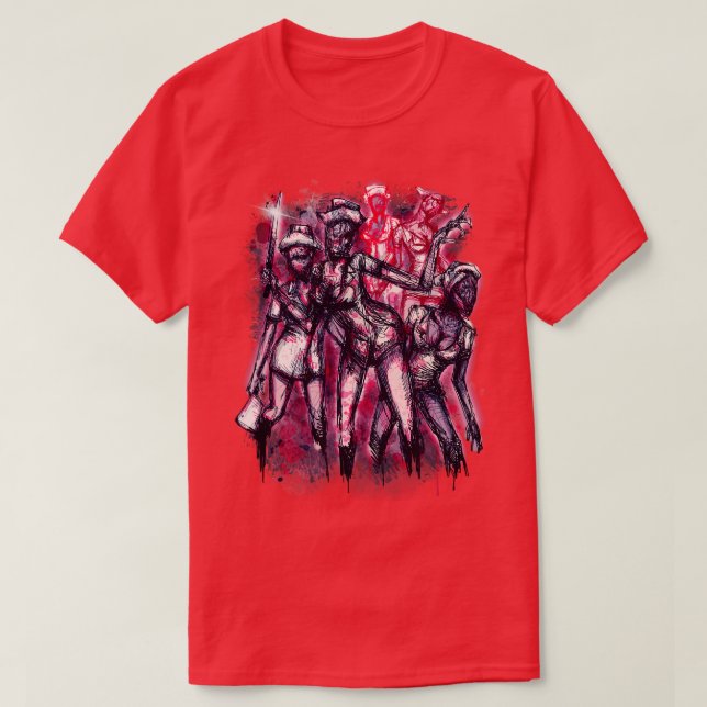 Stille Krankenschwestern T-Shirt (Design vorne)