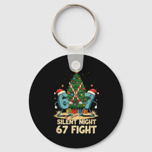 Stille Nacht 67 Kampf Lustiger Weihnachts-Shirt Schlüsselanhänger