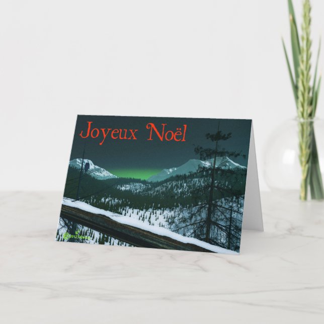 Stille Nacht Feiertagskarte (Vorderseite)