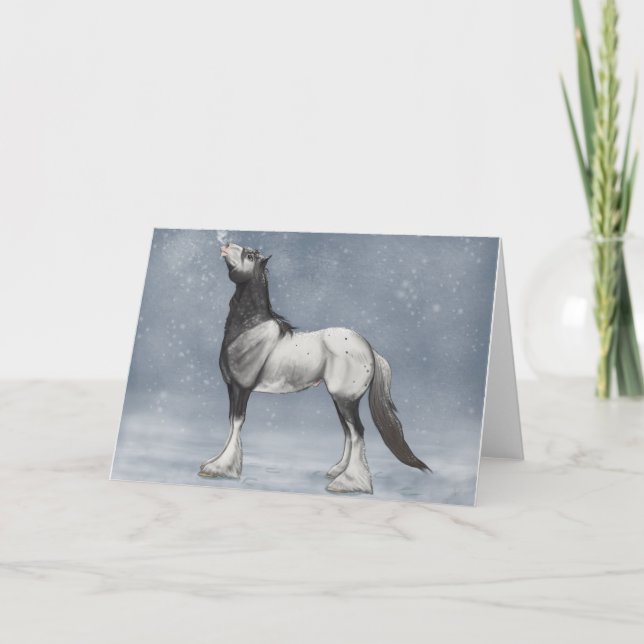 Stille Nacht Feiertagskarte (Vorderseite)