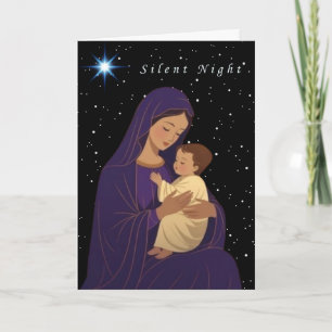 Stille Nacht Feiertagskarte