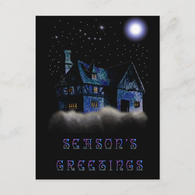 Stille Nacht Feiertagspostkarte (Vorderseite)