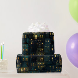 Stille Nacht Fenster Geschenkpapier