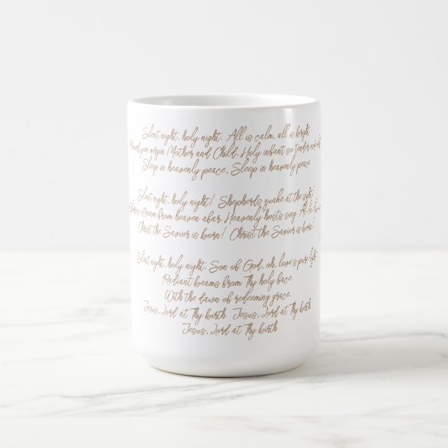 Stille Nacht, heilige Nacht Kaffeetasse (Mittel)