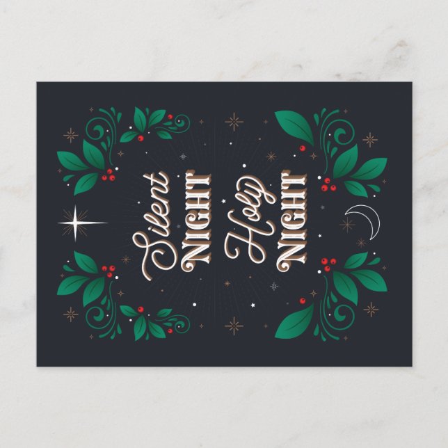 Stille Nacht, heilige Nacht Postkarte (Vorderseite)