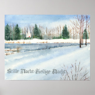 Stille Nacht Heilige Nacht Print Poster