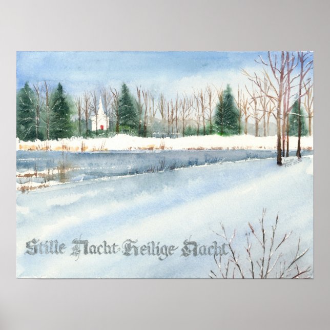 Stille Nacht Heilige Nacht Print Poster (Vorne)