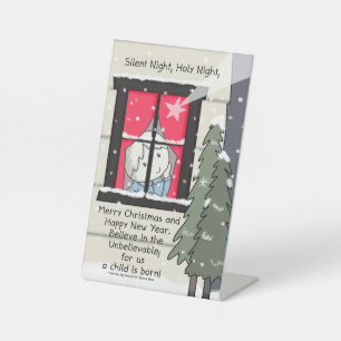 Stille Nacht, heilige Nacht Sockelschild
