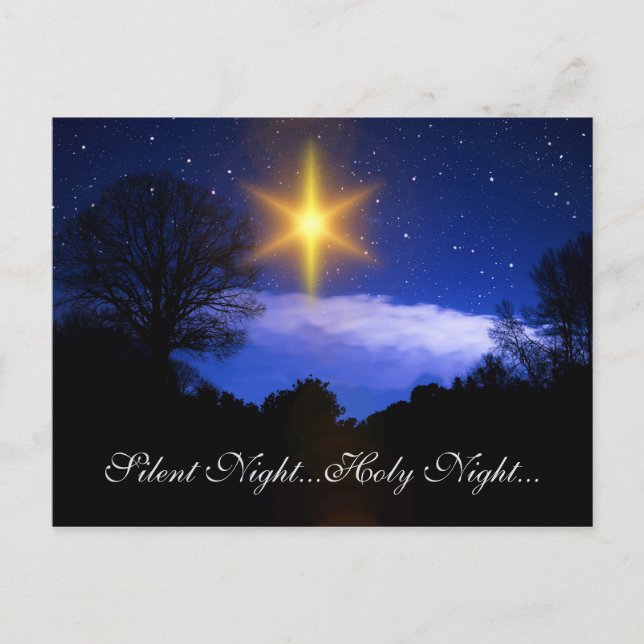 Stille Nacht... Heilige Nacht Weihnachten Postkart Postkarte (Vorderseite)