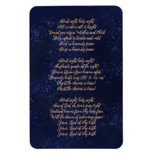 Stille Nacht, heilige Nacht, Weihnachtslieder Magnet
