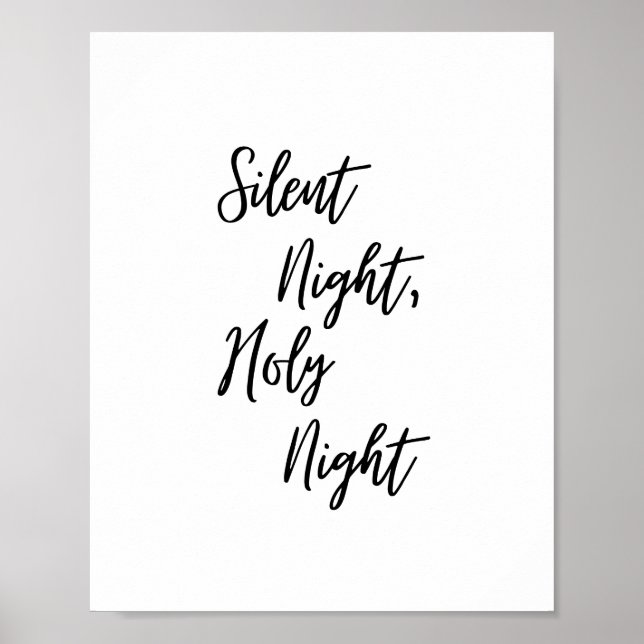 Stille Nacht, heiliges Nachtplakat Poster (Vorne)