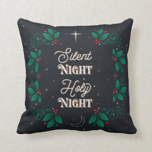 Stille Nacht, heiliges NachtWurfs-Kissen Kissen