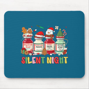 Stille Nacht Lustige Krankenschwester Weihnachtsde Mousepad