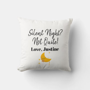 Stille Nacht nicht ganz, Niedliches Weihnachtsjuge Kissen