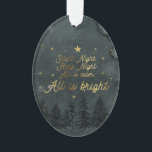 Stille Nacht Oval Ornament<br><div class="desc">Stille Nacht Oval</div>