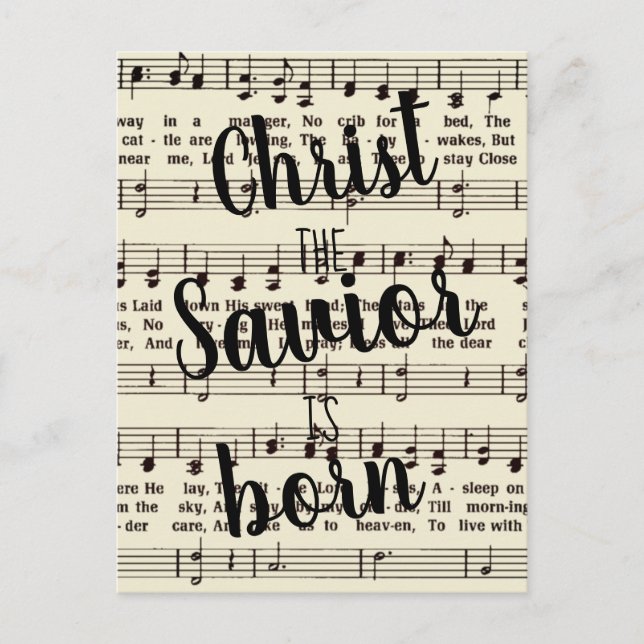 Stille Nacht Postkarte (Vorderseite)