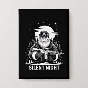 Stille Nacht Santa Weihnachten Militär Veteran Button