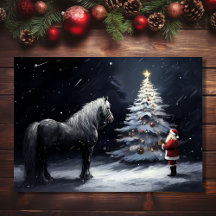 Stille Nacht - Schönes Pferd und Weihnachten