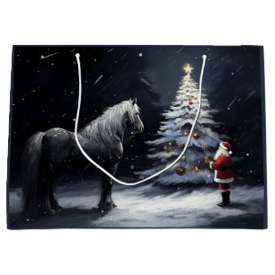 Stille Nacht - Schönes Pferd und Weihnachten Große Geschenktüte